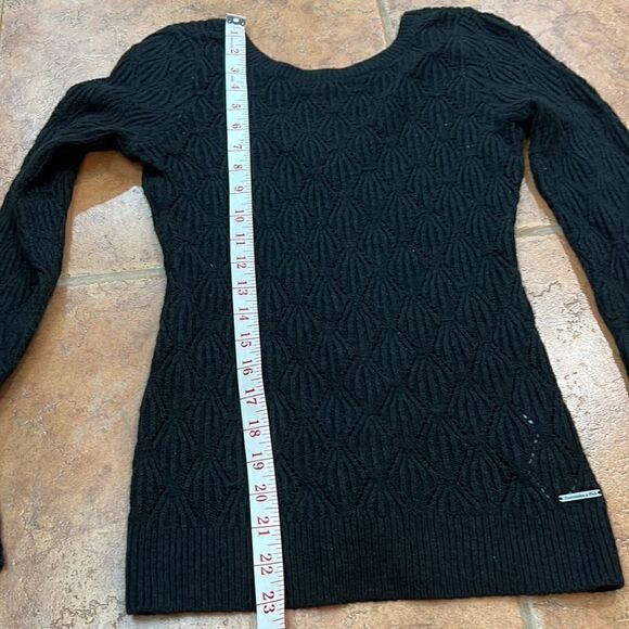 Abercrombie & Fitch scoop back black sweater size S - Picture 7 of 8